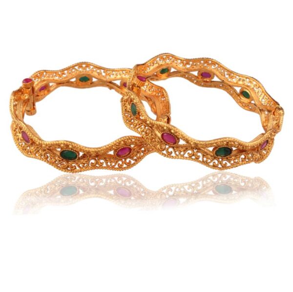 Panjarat Beauty gold plated antique bangle