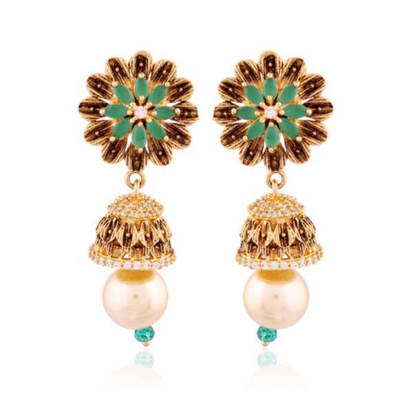 Fascinating Gold plated fusion jhumka
